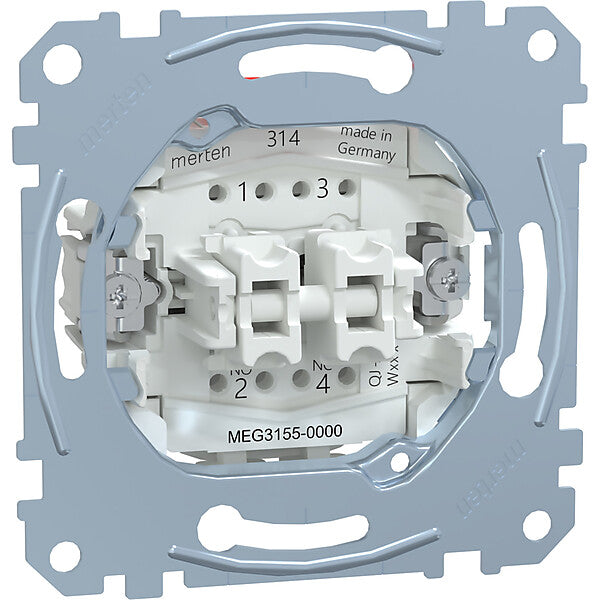 Merten Doppeltaster-Einsatz 2S 1-pol.10A 250V AC MEG3155-0000